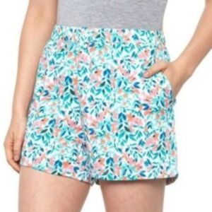 Caribbean Joe High Waist Floral Print Shorts